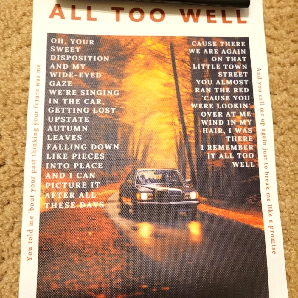 🛍5 for $25/Taylor Swift-Inspired Canvas Poster